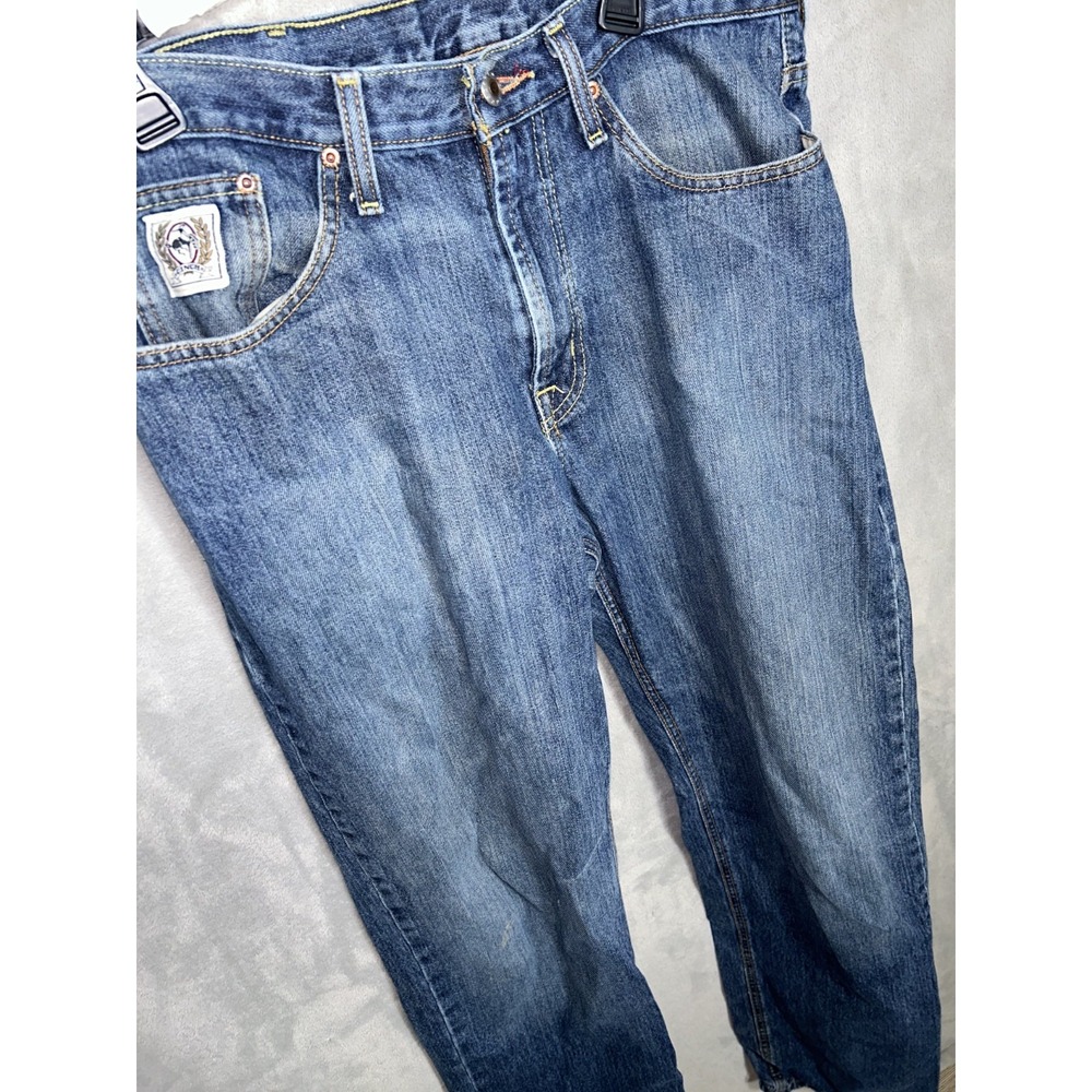 Cinch Ian Jeans Men's Measure 36x36 Blue Slim Bootcut Stretch Western